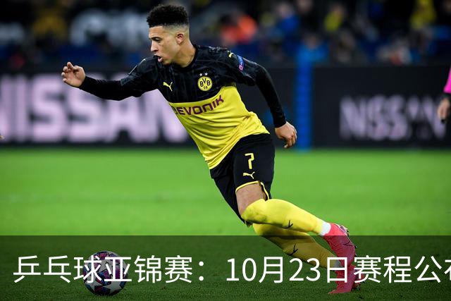 乒乓球亚锦赛：10月23日赛程公布！国乒冲击冠军，与张本美和再战