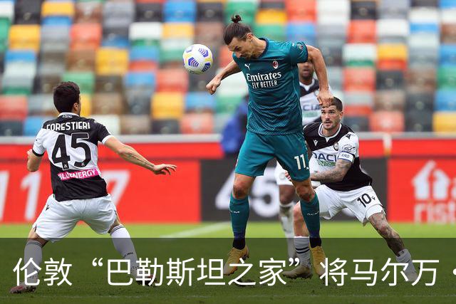 伦敦“巴勒斯坦之家”将马尔万·巴尔古提的雕像置于屋顶，背后是巨大的巴勒斯坦国旗